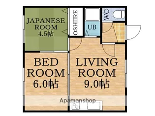 コーポ圓【3階】の間取り