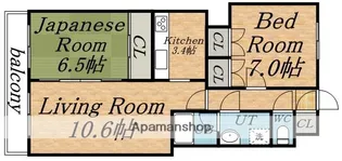 輪島ビル【302号室】の間取り