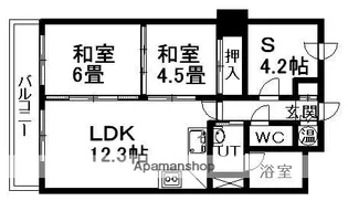 ライオンズマンション琴似第2【204号室】の間取り
