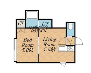 リア・クリスタル【203号室】の間取り