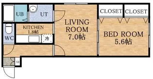 アパートメントハウス【4階】の間取り