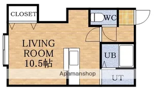 コーポクリーク【3階】の間取り