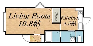 フレンド曙【105号室】の間取り