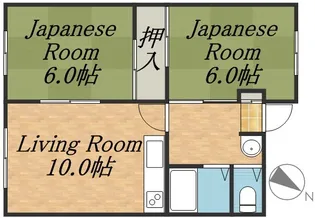 ことぶきマンションA【21号室】の間取り