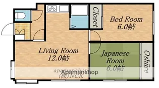 プラザ寿2002【203号室】の間取り