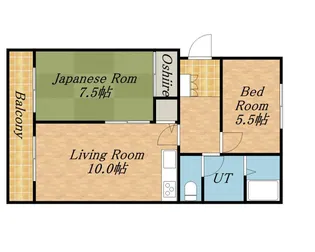 プランコート手稲【307号室】の間取り