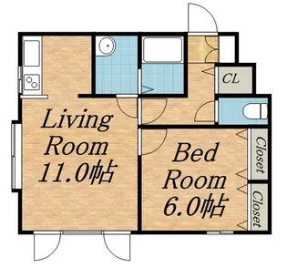 ル・シフォン【101号室】の間取り