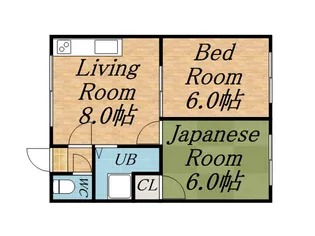 コーポDAN発寒【203号室】の間取り