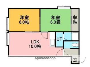北海道石狩市花川北六条3丁目【アパート】の間取り