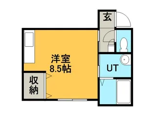メルシーズ手稲【101号室】の間取り