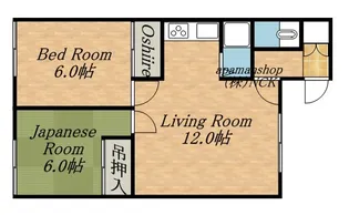 清水ハイツ【205号室】の間取り