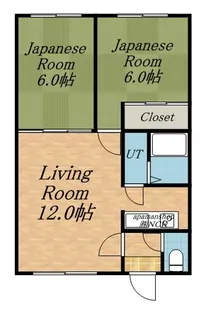 第5竹道ハイツ【12号室】の間取り