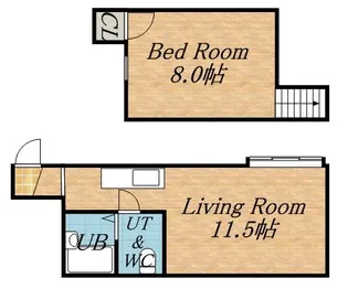 メゾンコクリコ【205号室】の間取り