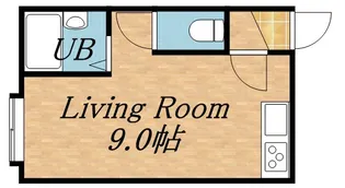 タイムコート【0209号室】の間取り