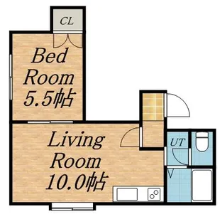 富丘アパートメント【103号室】の間取り