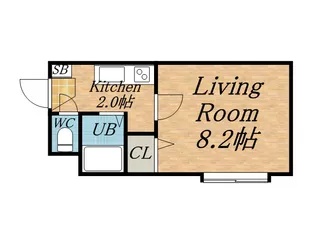 CORE24B【00103号室】の間取り