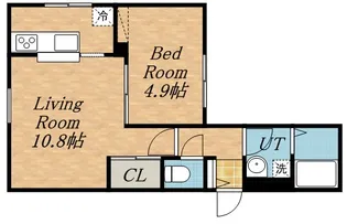 CASTELLO DEL SOLE【3階】の間取り