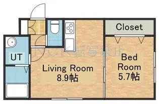 エフビル6【206号室】の間取り