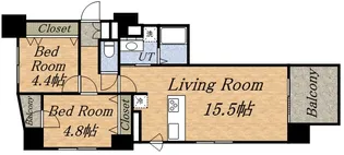 レジェンドコート琴似【00201号室】の間取り