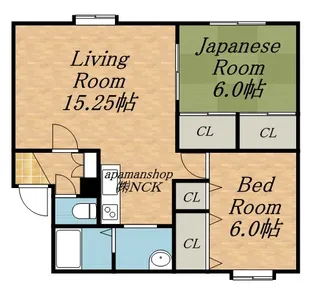 ハイムリバーサイド【102号室】の間取り