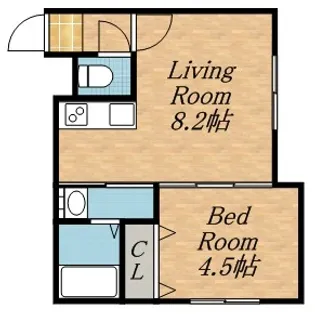 リヴィエールS10【4階】の間取り