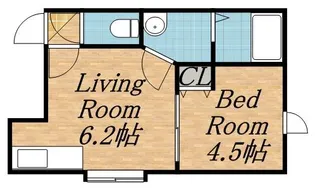 キアーロ琴似【3階】の間取り