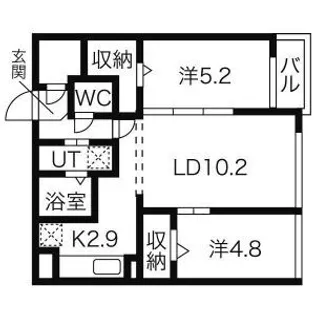 フォレストヒルズB【0306号室】の間取り