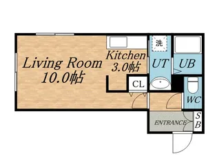 発寒南ハウス【0301号室】の間取り
