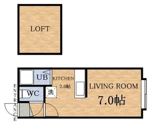 アヴィロード札幌【1階】の間取り