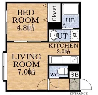 ルミエール西町【0203号室】の間取り