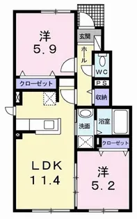 FOREST HILL【1階】の間取り