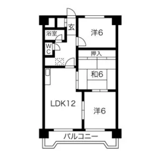 宏友ハイツ【0606号室】の間取り