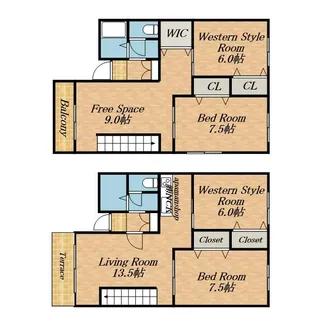 CASA JURLIQUE【1階】の間取り