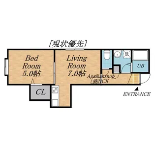 ラピスラズリ【106号室】の間取り