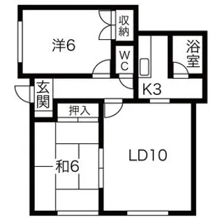 パープルマルコB【101号室】の間取り