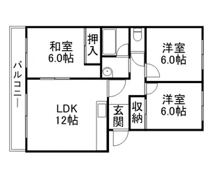 アステル西野【102号室】の間取り