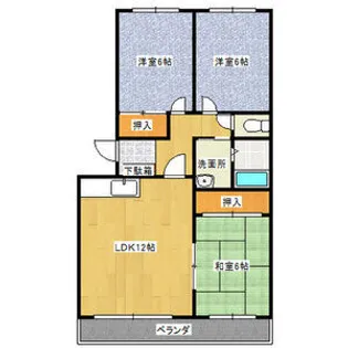 アステル西野【1階】の間取り