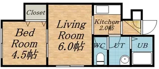 アヴァンティ琴似【3階】の間取り