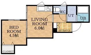 PLAZA IN M・K【2階】の間取り