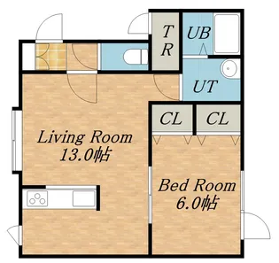 條野ハイツGⅡ【203号室】の間取り