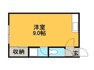 ウエストサイド14【105号室】の間取り