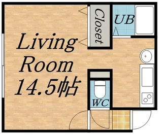 パル宮の沢【202号室】の間取り