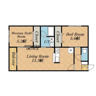CORTILE曙B(コルティーレ曙B)【2階】の間取り