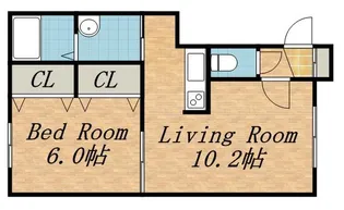 メゾングランイル【1階】の間取り
