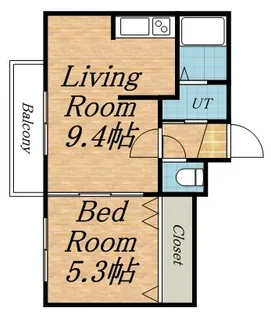 セントラルステート発寒【4階】の間取り