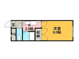 サンローム【211号室】の間取り