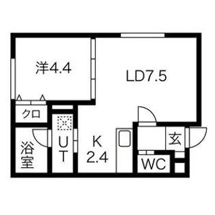 アプリーラ稲穂【3階】の間取り