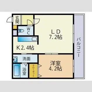 プランドール宮の沢【2階】の間取り
