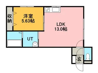 プレシャス西宮の沢【2階】の間取り