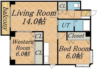 昇光ハイツ【302号室】の間取り